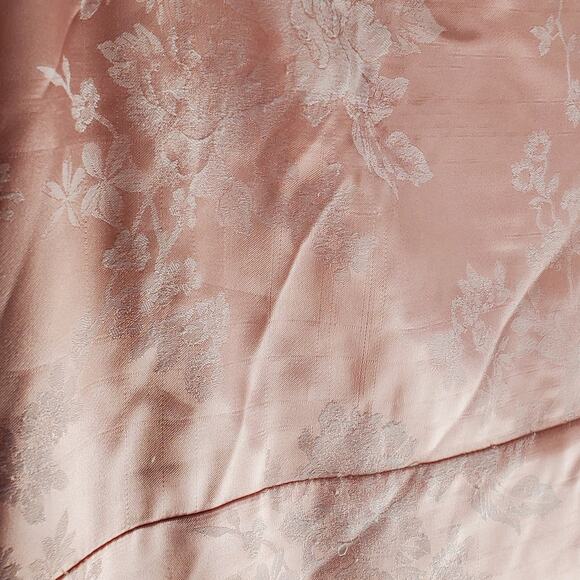 Reformation Frankie Floral Jacquard Satin Slip Maxi Dress Light Pink Size 10 - Picture 10 of 15